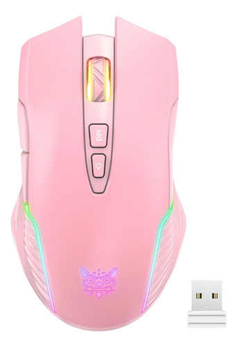 Mouse Inalámbrico Cw905 Rosado, Onikuma