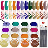 Lilycute - Kit De Pintura En Gel De 12 Colores, Kit De Diseñ