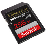 Cartão Sdxc Sandisk Extreme Pro 256gb - 200mb/s