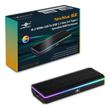 Vantec M.2 Nvme Ssd A Usb 3.1 Gen 2x1 Tipo C Syncable Rgb G. Color Negro