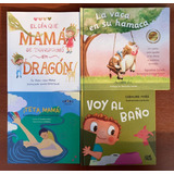 4 Libros Mama Dragón Teta Mama Voy Baño Vaca En Su Hamaca Tb