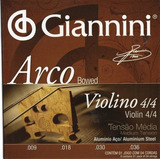 Encordado Para Violin Giannini Geavva De Aluminio