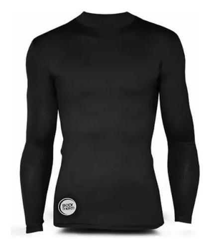 Remera Body Therm Termica Premium Negro Hombre