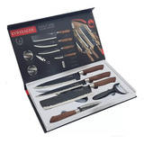 Cuchillo Chef Cocina 6 Pcs Antiadherente De Acero Inoxidable