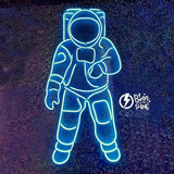 Astronauta Letreros De Neón Flex Lámpara Led Decorativo
