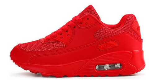 Tenis Masculinos, Tenis Femenino Air 90 Vermelho