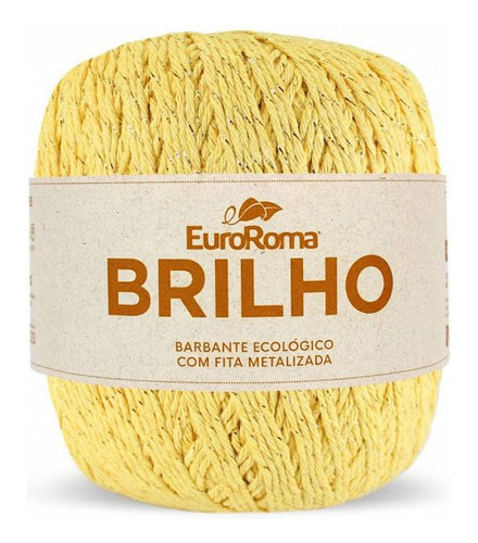 Barbante Euroroma Nº 6 Brilho Dourado - 406m - 400g