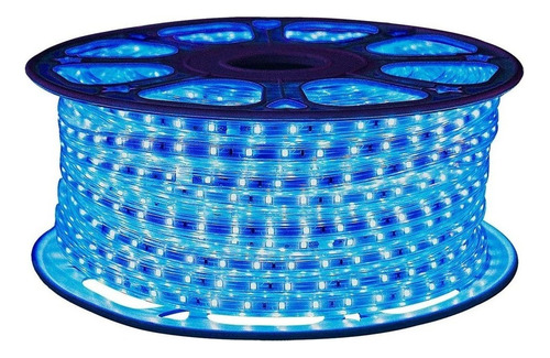 Manguera Led Plana 50mt Luz Blanca O Calida Exterior 5 Pack