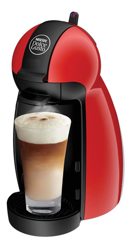 Cafetera Nescafé Moulinex Dolce Gusto Piccolo De Corte Manual Roja Y Negra Para Cápsulas Monodosis 220v