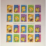 Simpsons Timbres Originales De Usps Homero, Bart, Lisa Marge