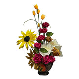 Precio Arreglo Floral Con Maceta Incluida Flores Mixtas 70cm