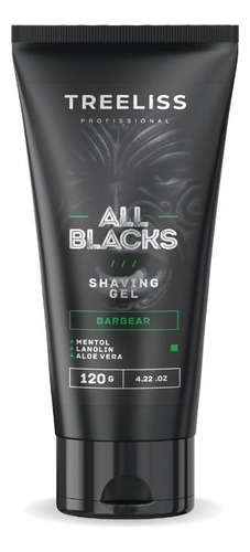 Gel De Barbear Barbearia All Blacks 120ml Tree Liss