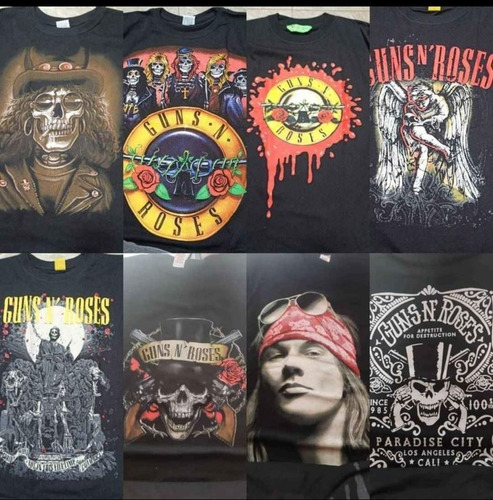 Camiseta Guns N Roses Rock Metal 