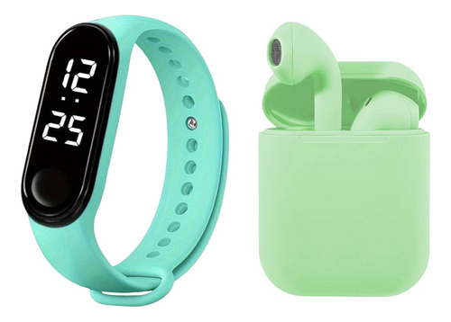 Pack Green Smart Band + Inpods Verde Pack Navidad Regalo