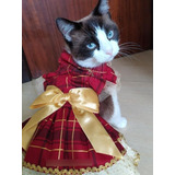 Roupa De Cachorro Vestido De Natal Pet Noel Cães E Gatos 