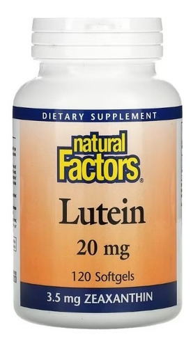 Luteína 20mg + Zeaxantina Premium 120 Softgels - Importado