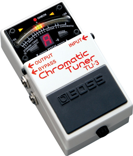 Boss Tu-3 Afinador Cromático Para Guitarra/bajo (blanco)