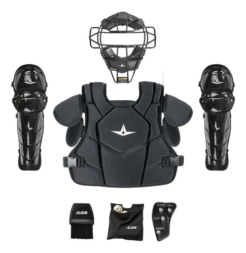 Equipo De Proteccion Umpire Uk1-black All Star Negro Adulto