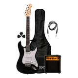 Pack Guitarra Eléctrica + Accesorios Y Amplificador 10w