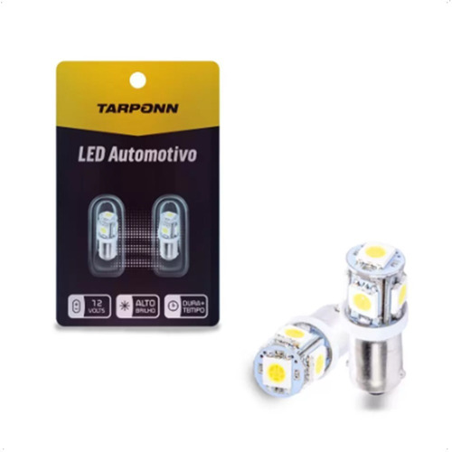 Par Lampada Led 69 Ba9s-5050-5smd 12v 6000k Tarponn