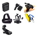 Kit Acessórios Actio Cam Cabeça Bateria Mão Hero 3 3+