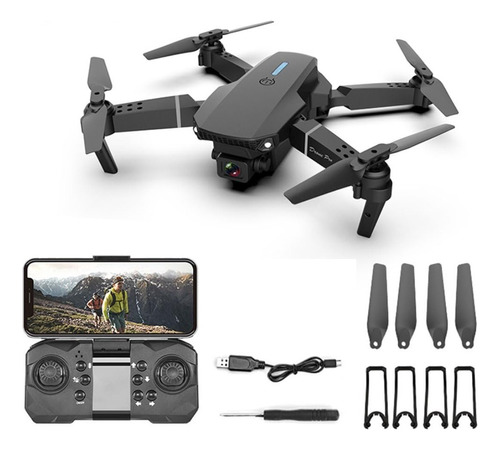 Mini Drone E99 Plegable Y Recargable Con Cámara Hd 1080p