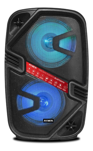 Parlante Portatil Aiwa Aw-p450d Bluetooth Radio Fm Mic 4500w
