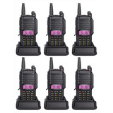 6pz Radio Comunicacion Portatil Walkie Talkie Vhf Uhf 10km