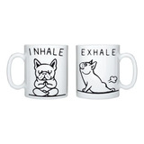 Tazon/taza/mug 15 Perrito Gracioso Inhala Exhala