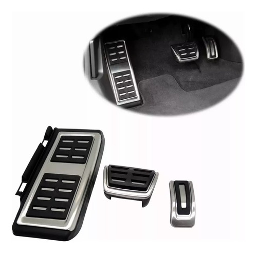 Cubre Pedales + Posa Pie Para Auto Vw Audi Seat / Automatico