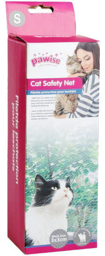 Pawise Malla De Seguridad Para Gatos 3x2mts Color Transparente