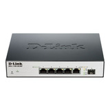 Switch D-link Gigabit Ethernet Dgs-1100-06/me, 5 Puertos+sfp
