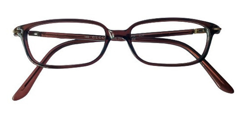 Lente Óptico Gucci Gg2459 Rectangle Burdeo Transparente 50mm