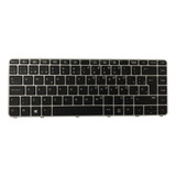 Teclado Para Hp Elitebook Folio 1040 G3 Marco Plata Neg Lum