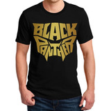 Remeras Black Panther Dorado Pantera Negra Comic Superheroe