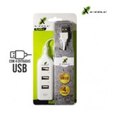 Mini Hub Usb 2.0 Com 4 Portas Preto Xc-husb-6 Branco