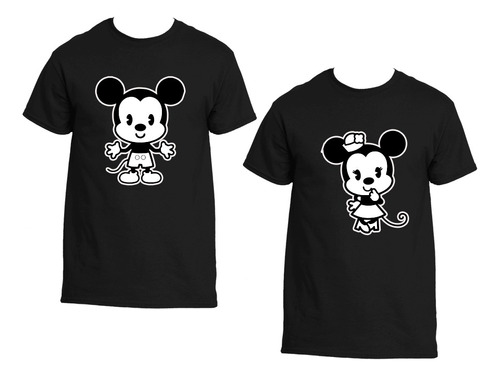 Pack Polera Parejas Día De Los Enamorados Amor Mickey Bebes4