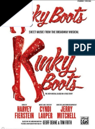 Partitura Kinky Boots The Musical Vocal Score