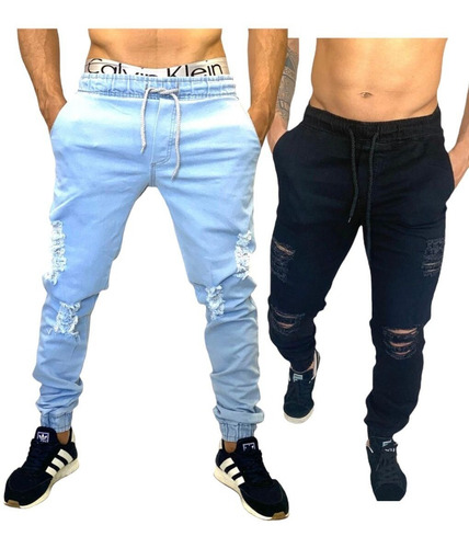 Kit 2 Calças Jogger Masculinas Estilosa E Confortável A