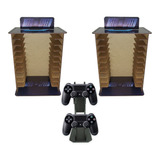 Kit 2 Porta 11 Jogos Need Of Speed+suporte Controle Mdf