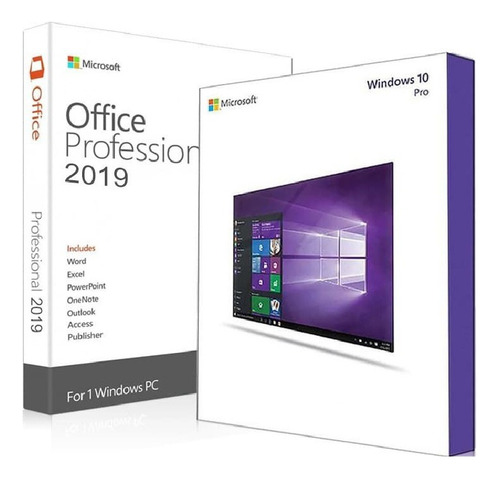 Licença Digital Combo Windws 10 Pro + Office 2019 Pro Plus