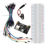 Kit Protoboard 830 + 65 Jumpers + Regulador Tensão  + P4 9v