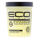 Ecoco Eco Style Gel - Aceite De Linaza De Ricino Negro 32 Oz