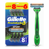 Máquinas Afeitar Gillette Prestobarba3 Sensitive Desechable 