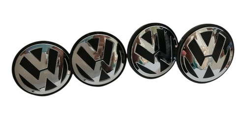 4 Tapon Centro De Rin Vw 65mm Bora, Beetle, Mk6, Mk7, Passat