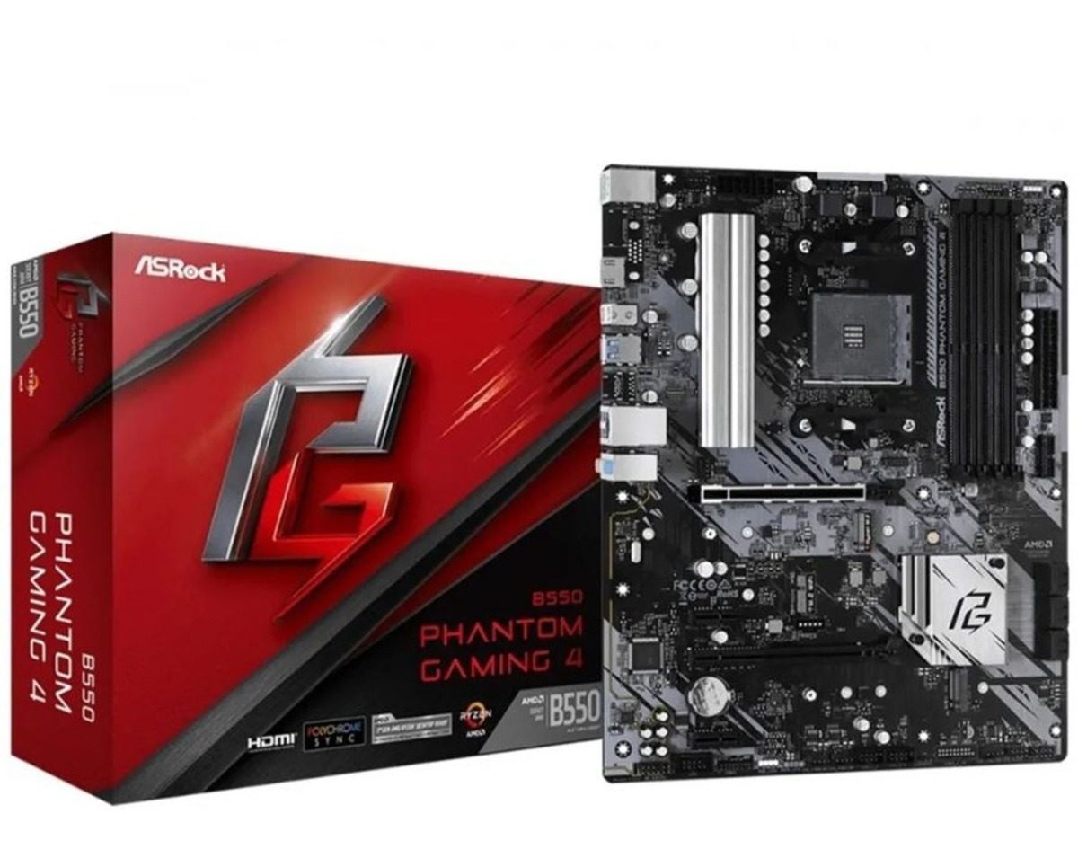 MOTHER ASROCK B550 PHANTOM GAMING 4 AM4