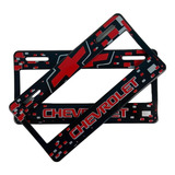 Par Marcos Portaplacas Chevrolet Rojo Blazer Captiva Tahoe