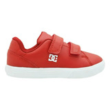 Dc Shoes Notch Rojo Tenis Infantil Deportivo 