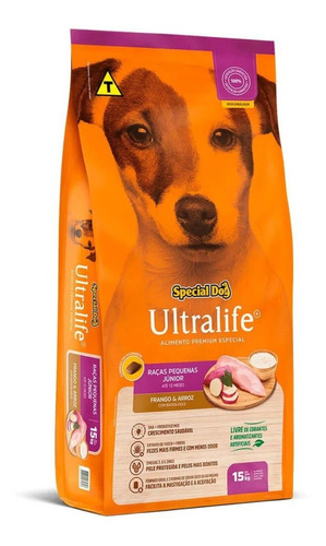 Ração Special Dog Ultralife Filhote Raças Pequenas 15kg