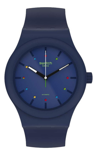 Correa De Plástico Bio-fuente, Azul, 18 Reloj Casual